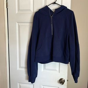 lululemon scuba oversized half zip night sea